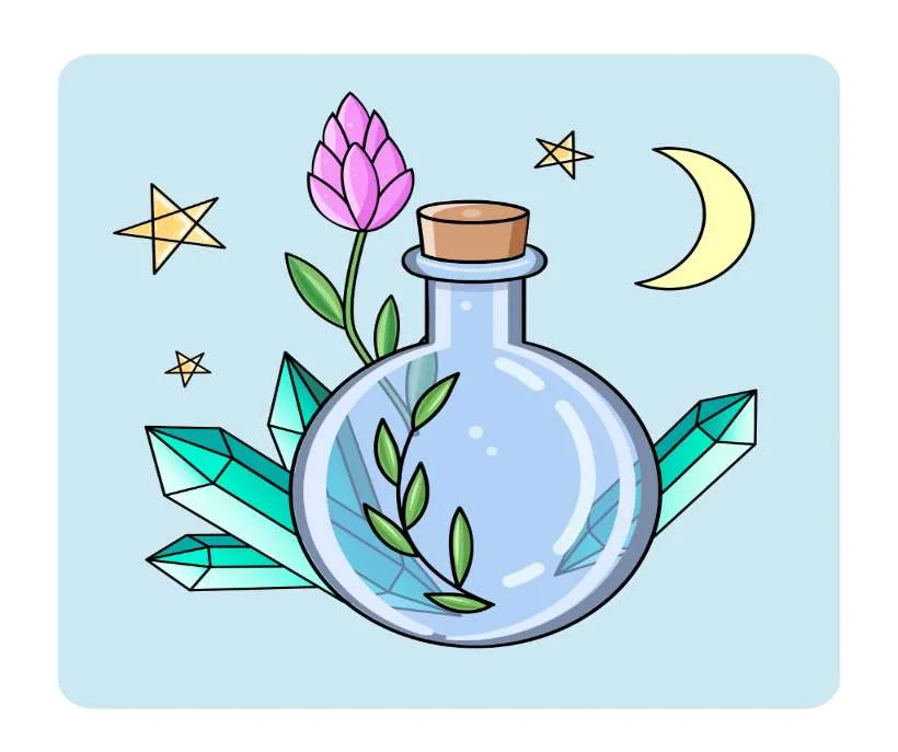 Call on the power of herbs, crystals