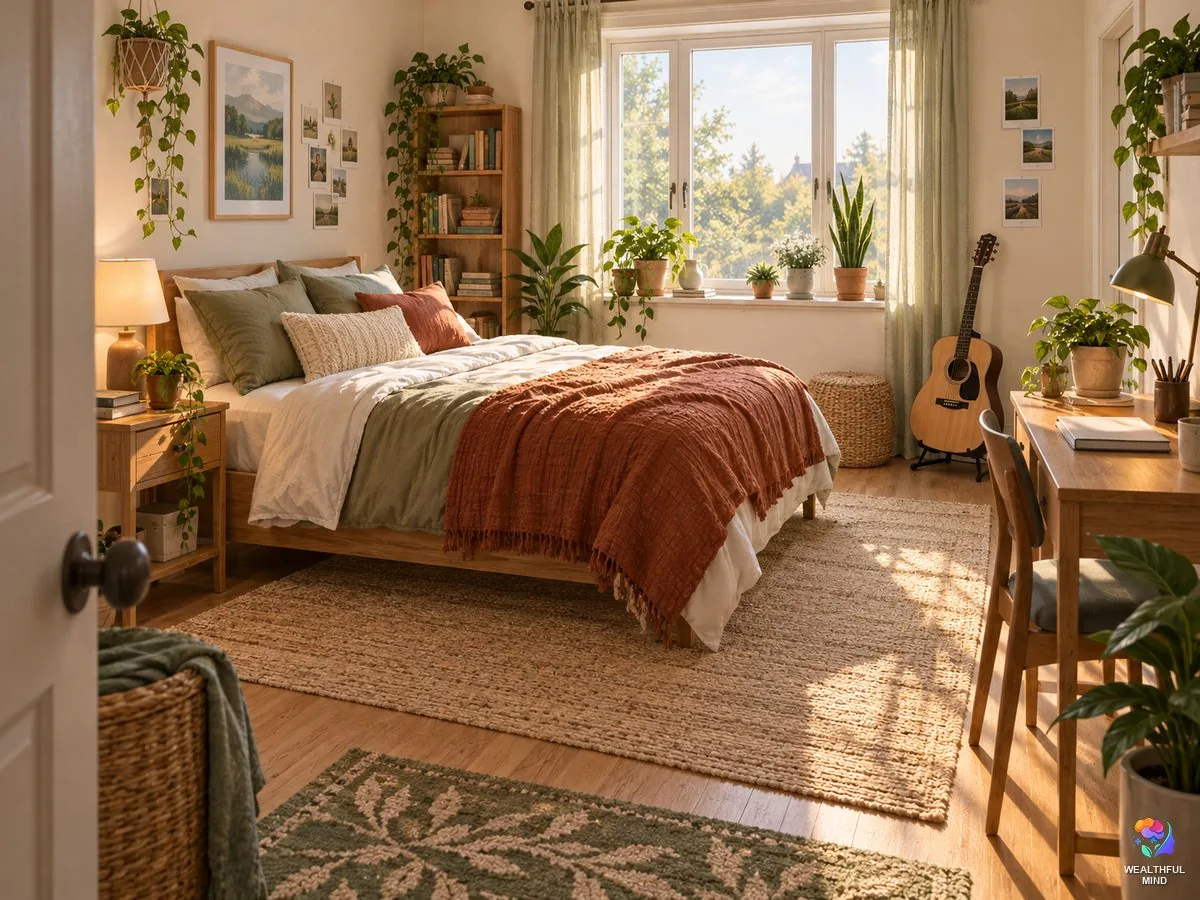 Better CR shifting: a familiar bedroom in soft morning light with small happy touches