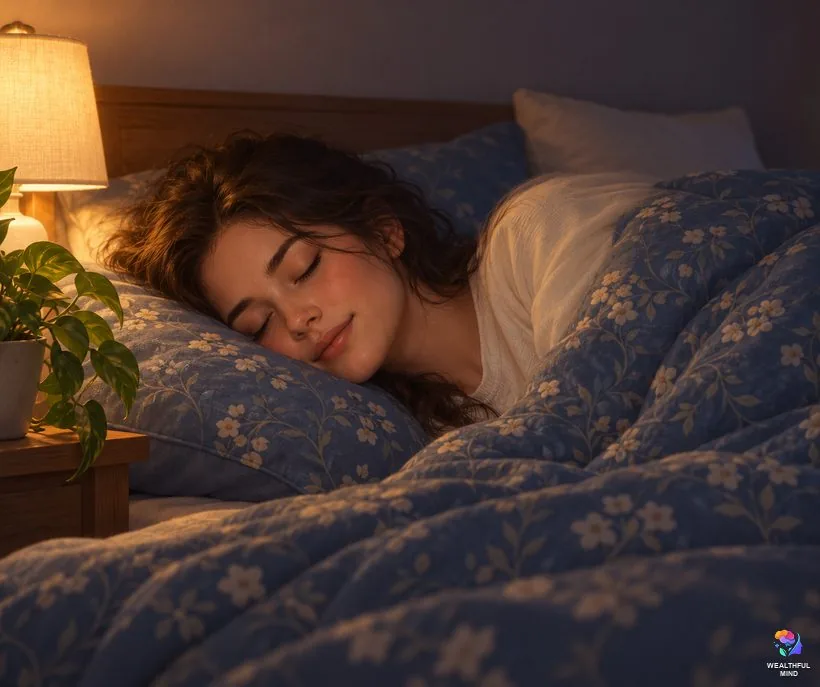 Sleep experiences that feel like shifting: a young woman twitches gently as she drifts off, the hypnic jerk