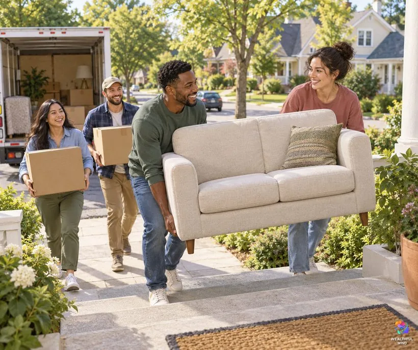 Is the law of compensation real: neighbors helping each other carry boxes on moving day