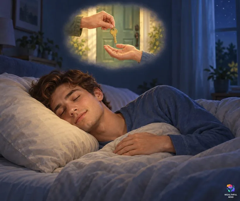 SATS shifting method: a young man drifting toward sleep while one short scene from his desired reality plays like a small dream